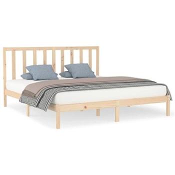 Rám postele masívne drevo 200 × 200 cm, 3106788