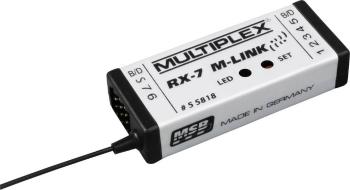 Multiplex RX-7 7-kanálový prijímač 2,4 GHz Zásuvný systém uni (Graupner / JR / Futaba)