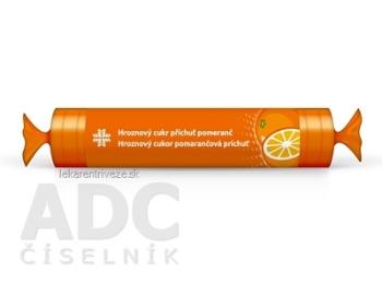 LIVSANE Hroznový cukor s vitamínom C tbl pomarančová  príchuť, rolka, 1x44 g