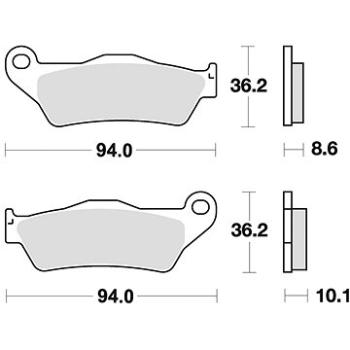 Braking brzdové doštičky (sinterová zmes CM56) (2 ks) M501 – 279 (M501-279)