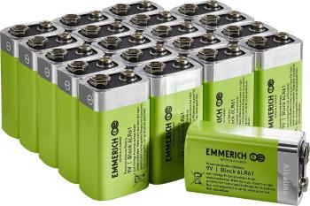 Emmerich Industrial 6LR61 9 V batéria alkalicko-mangánová 500 mAh  20 ks