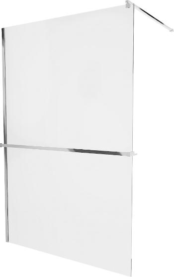 MEXEN/S - KIOTO Sprchová zástena WALK-IN s poličkou a držiakom uterákov 90 x 200, transparent 8 mm, chróm 800-090-121-01-00