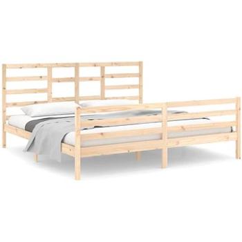 Rám postele masívne drevo 200 × 200 cm, 3105880