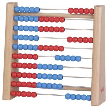 Drevené počítadlo v modrej a červenej Wooden abacus