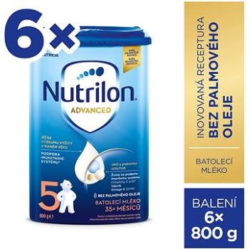 Nutrilon 5 Advanced batoľacie mlieko 6× 800 g (8595002109957)