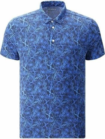 Chervo Mens Anyone Polo Blue Pattern 58