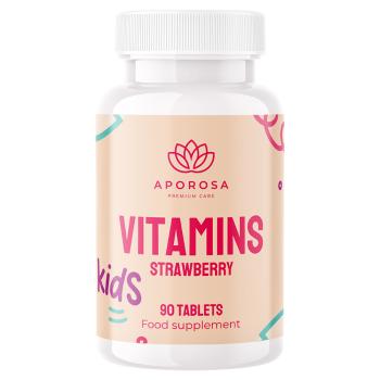 APOROSA Vitamíny pre deti jahoda 90 tabliet