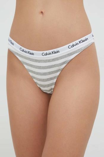 Tangá Calvin Klein Underwear šedá farba,
