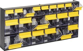 Allit 464445 skladové oddelenie so sklopnými krabicami VarioPlus ProFlip 6/6/9  (š x v x h) 600 x 285 x 93 mm čierna, žl