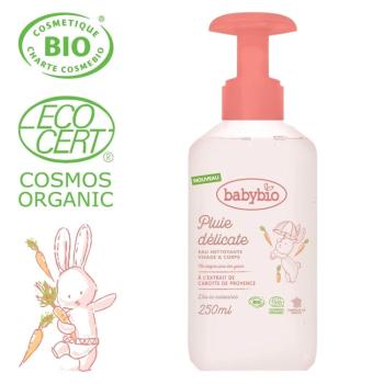 BABYBIO Čistiaca BIO voda pre bábätká od narodenia 250 ml