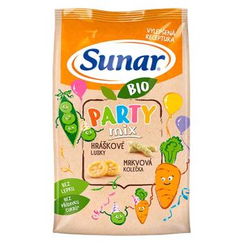 SUNAR Party mix chrumky mrkvové a hráškové BIO 45 g