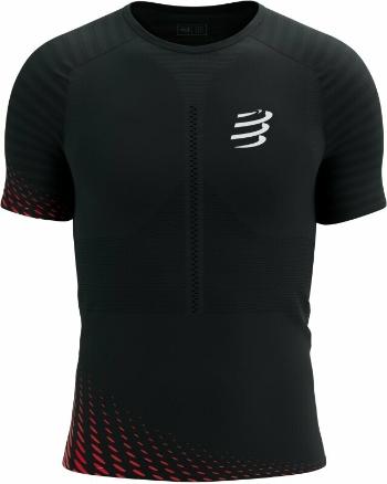 Compressport Racing SS Tshirt M Black/High Risk Red M