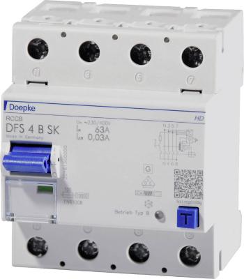 Doepke 09144998HD DFS 4 063-4/0,03-B SK HD 4polig 63A univerzálny prúdový chránič pre všetky prúdy  B   4-pólové 63 A 0.