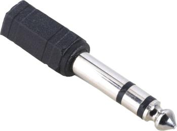 Hama 00043368  jack audio adaptér [1x jack zástrčka 6,35 mm - 1x jack zásuvka 3,5 mm] čierna