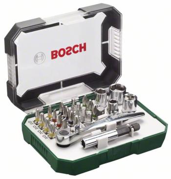 Bosch Accessories Promoline 2607017322 sada bitov 26-dielna plochý, krížový PH, krížový PZ, inbus, vnútorný ITX (TX) vr.