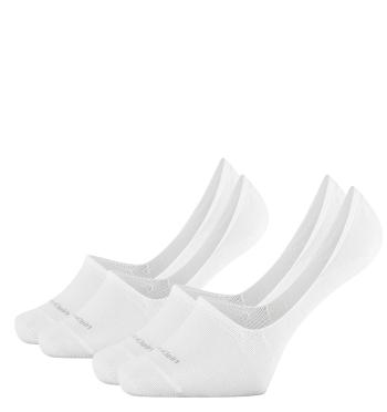 CALVIN KLEIN - 2PACK neviditeľné ponožky biele   -43-46