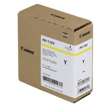 Canon originál ink PFI110Y, yellow, 160ml, 2367C001, Canon imagePROGRAF TX-2000, TX-3000, TX-3000, TX-4000, žltá