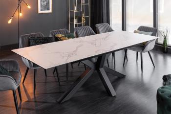 LuxD Dizajnový jedálenský stôl Age 180-225 cm vzor mramor