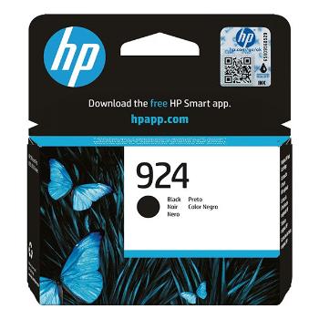 HP originál ink 4K0U6NE#CE1, HP 924, black, 500str., HP OfficeJet Pro 8120e, 8130e, čierna