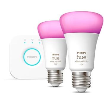 Philips Hue White and Color Ambiance 9 W 1100 E27 malý promo starter kit (929002468810)