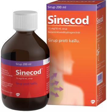 Sinecod sirup na suchý dráždivý kašeľ 200 ml