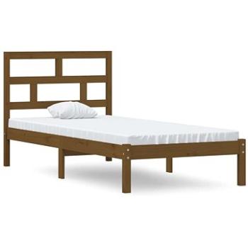 Rám postele medovo hnedý masívne drevo 90 × 190 cm Single, 3101186