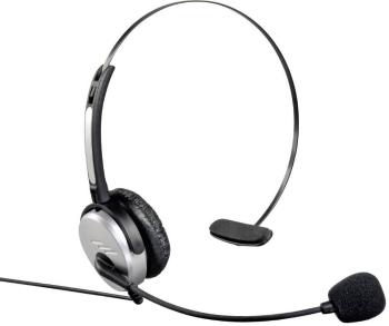 Hama 40625 telefónne headset jack 2,5 mm káblový na ušiach strieborná, čierna