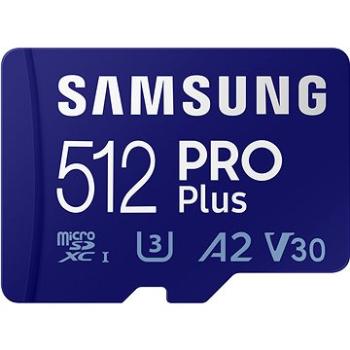 Samsung MicroSDXC 512 GB PRO Plus + SD adaptér (MB-MD512KA/EU)