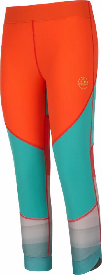 La Sportiva Dámske termoprádlo Sensation Leggings W Cherry Tomato/Lagoon XS