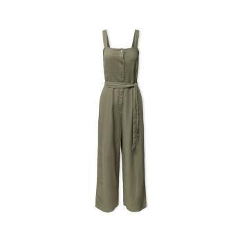 Only  Caro Linen Jumpsuit S/S - Deep Lichen  Módne overaly Zelená