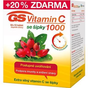 GS Vitamin C1000 + šípky tbl. 50 +10 2016 (3272151)