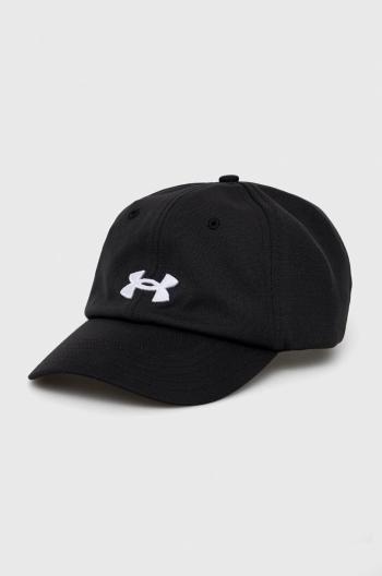 Šiltovka Under Armour čierna farba, s nášivkou