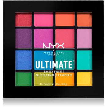 NYX Professional Makeup Ultimate Shadow Palette paletka očných tieňov odtieň 04 Brights 16 x 0.83 g