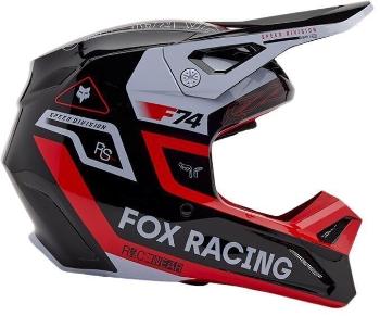 FOX V1 Race Spec Fluorescent Red M Prilba