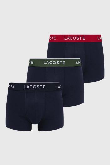 Boxerky Lacoste 3-pak pánske, tmavomodrá farba, 5H3401T