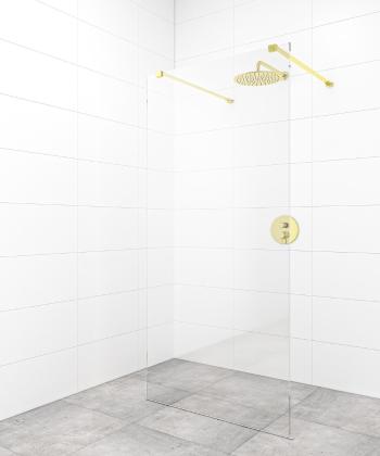 Sprchová zástena Walk-in 90 cm SAT vo farbe profilu zlatá SATBWI90ZAVZ