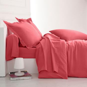 Blancheporte Jednofarebná posteľná súprava zn. Colombine z polycotonu pivonková obliečka na prikrýv.260x240cm