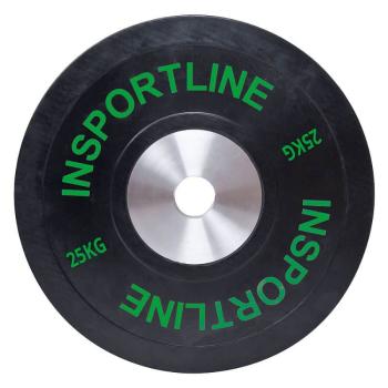 inSPORTline Gumový kotouč inSPORTline Bumper Plate 25 kg