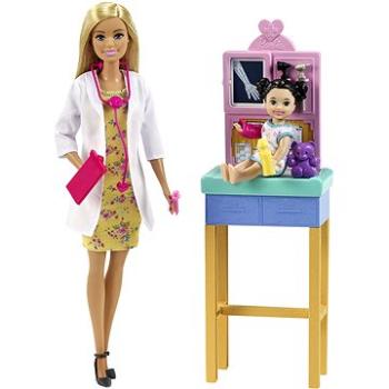 Barbie Povolanie detská doktorka blondínka (0887961918625)