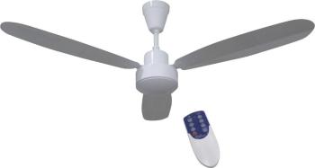 Phaesun CF-RC 12V stropný ventilátor  (Ø) 132 cm Farba listu: biela Farba púzdra: biela