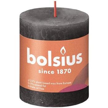 BOLSIUS rustikálna sviečka búrlivo sivá 80 × 68 mm (8717847147998)