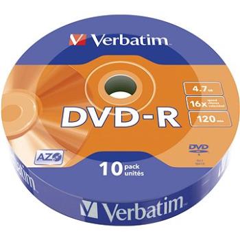 VERBATIM DVD-R AZO 4.7GB, 16x, wrap 10 ks (43729)