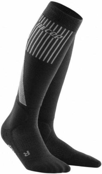 CEP Winter Compression Tall Black II Bežecké ponožky