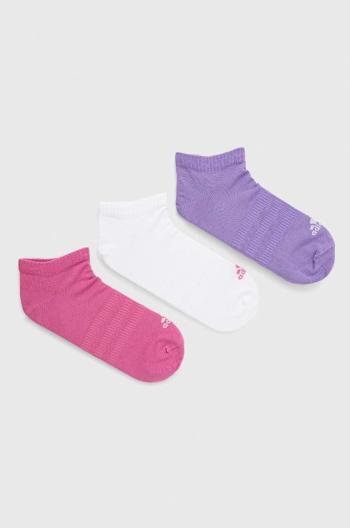 Ponožky adidas Performance 3-pak fialová farba