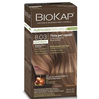 BIOKAP Delicato Rapid Farba na vlasy – 8.03 Prírodná svetlá blond 135 ml (8030243021175)