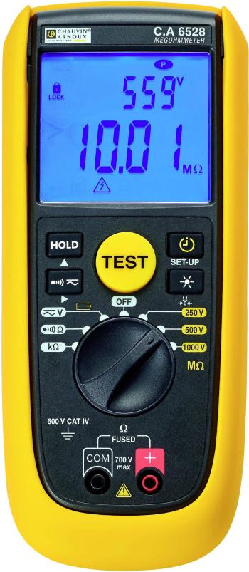 Chauvin Arnoux C.A 6528 tester izolácií  250 V, 500 V, 1000 V 11 GΩ