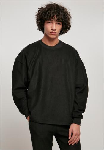 Urban Classics Rib Terry Boxy Crew black - XXL