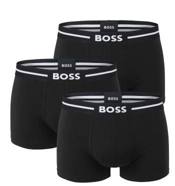 BOSS - boxerky 3PACK cotton stretch BOLD black - limitovaná fashion edícia (HUGO BOSS)-XXL (108-117 cm)