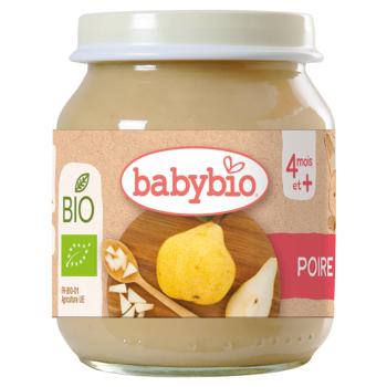 BABYBIO Bio hruška 4m + 130 g