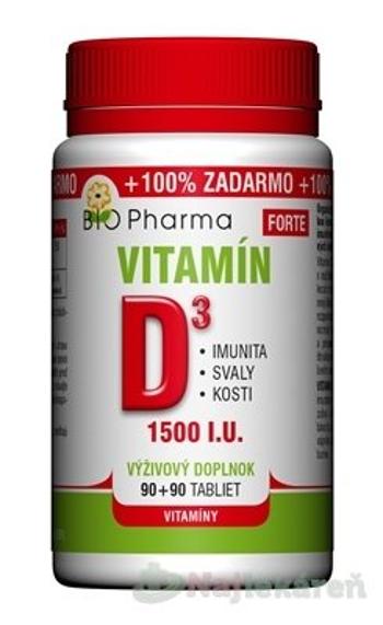 BIO-Pharma Vitamín D3 Forte 1000 I.U. 180 tabliet